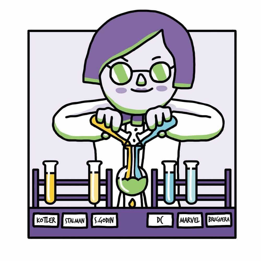 Nacimiento marketing ilustrado