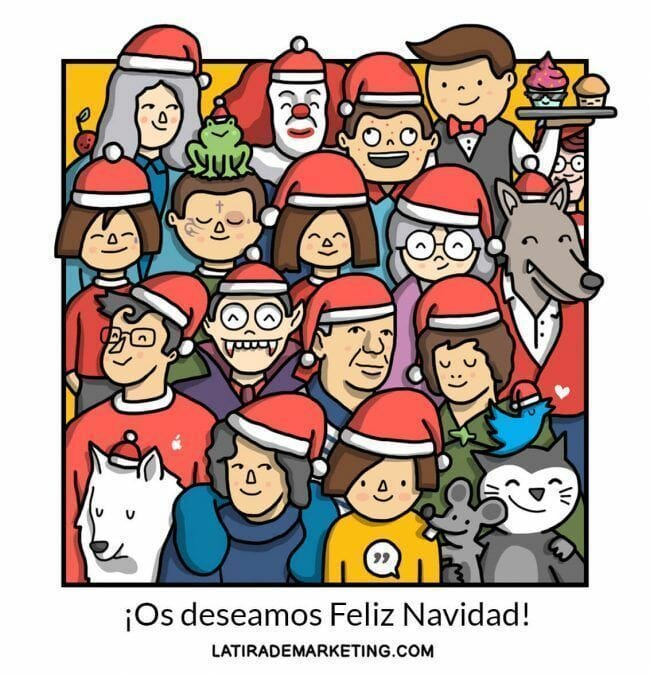 Feliz Navidad ilustrada